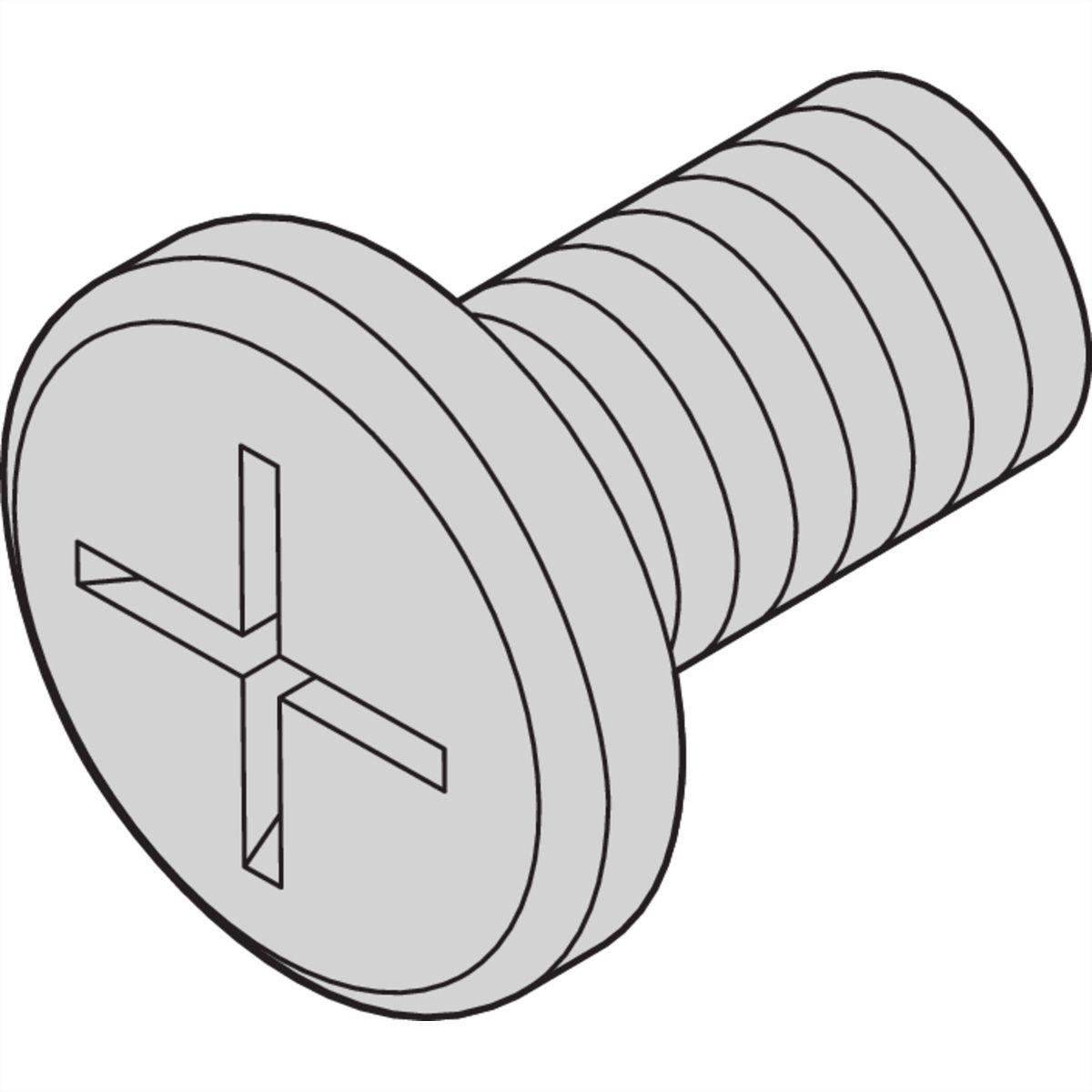 Kit de vis SCHROFF pour entraînements à disque, M4x6 mm