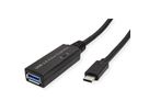 ROLINE Câble prolongateur USB 3.2 Gen 1 actif, Type A - C, noir, 5 m