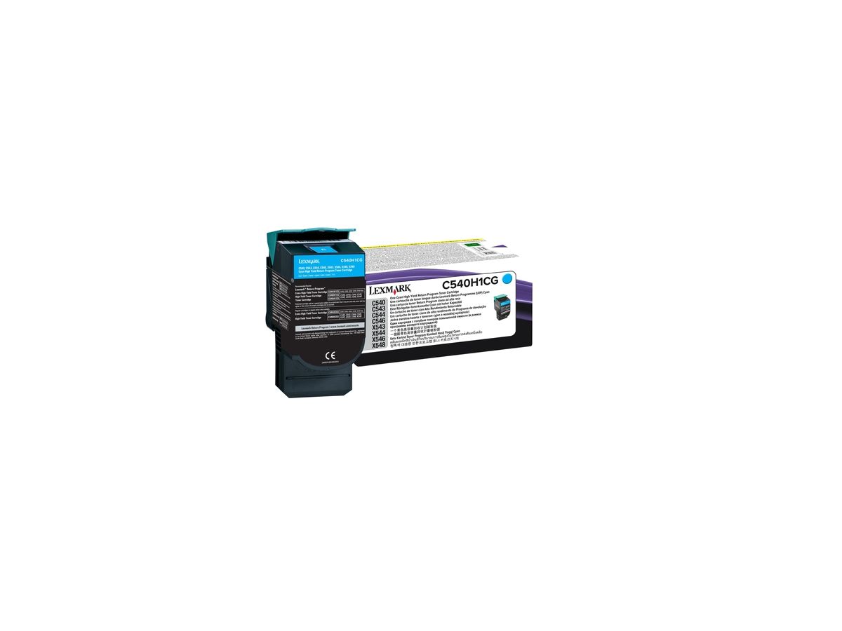 Lexmark C540H1CG Cartouche de toner Original Cyan 1 pièce(s)