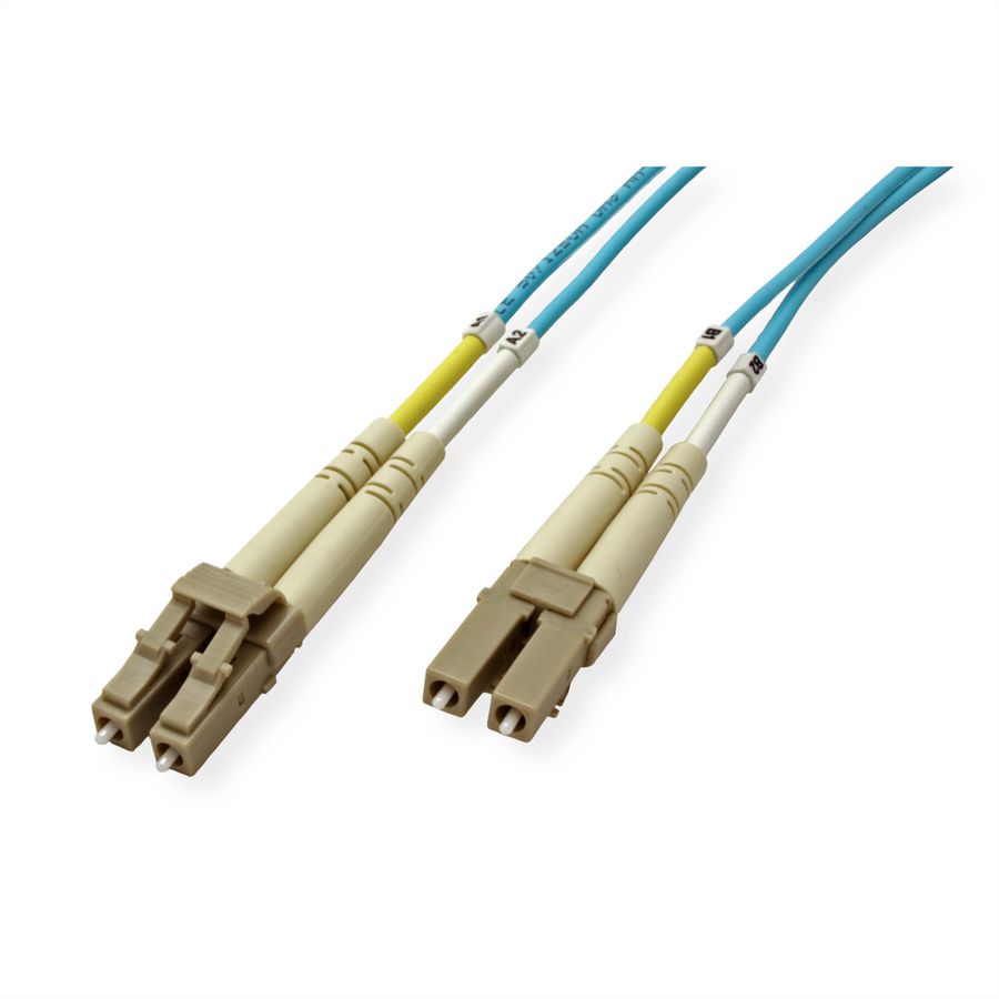 VALUE Câble FO 50/125µm, LC/LC, OM3, LSOH, turquoise, 15 m