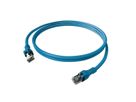 Cordon EasyLan DualBoot PushPull IP20, Cat.6A (Classe EA), S/FTP, bleu, 2 m