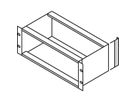 Cornière arrière SCHROFF EuropacPRO pour joint CEM en acier inoxydable pour panneau latéral, 6 U