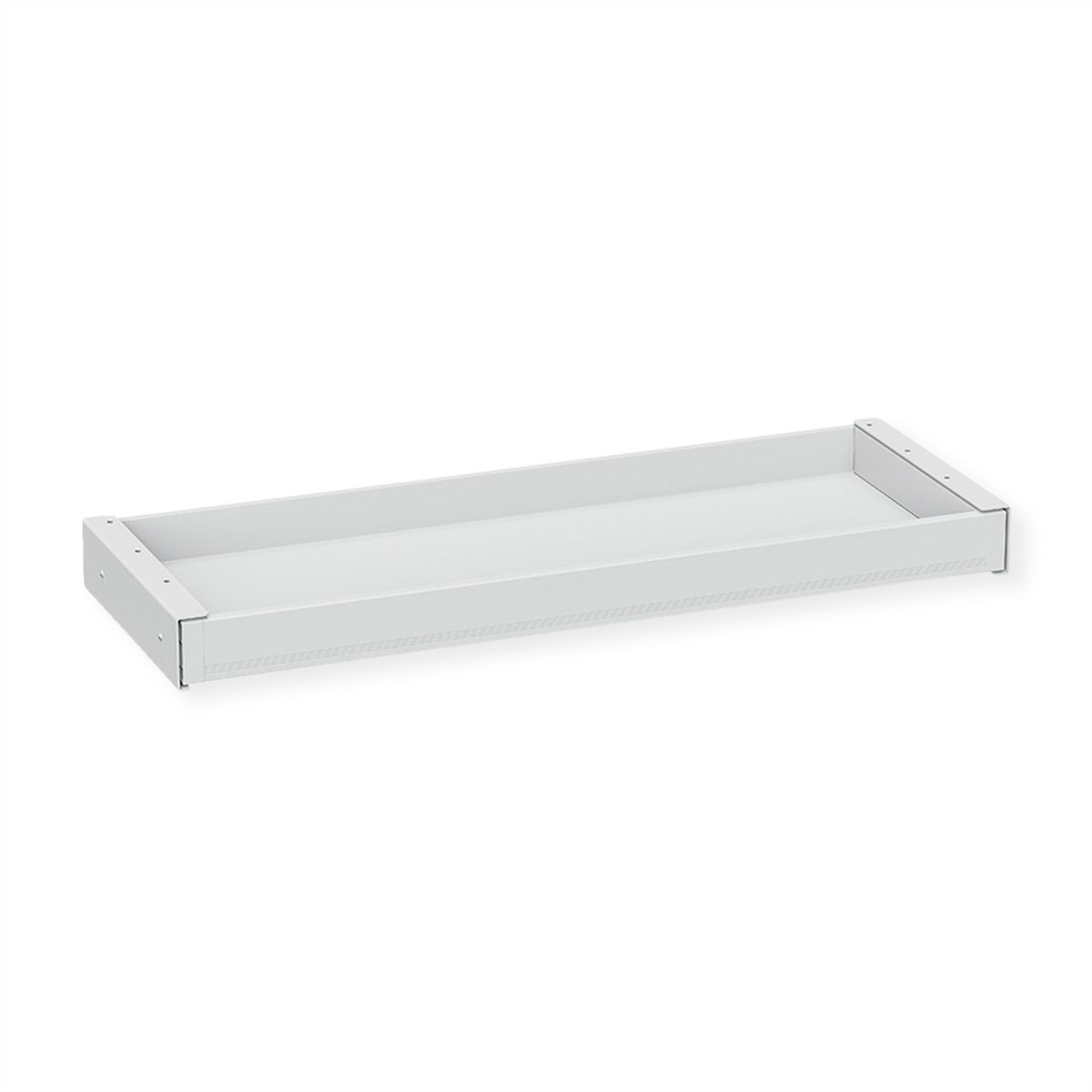 VALUE Tiroir sous bureau ultra-mince, grand modèle, blanc