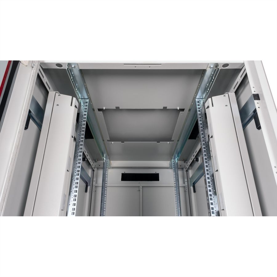 ROLINE 19" Baie réseau Pro 42U, 800x1200 LxP Porte verre gris