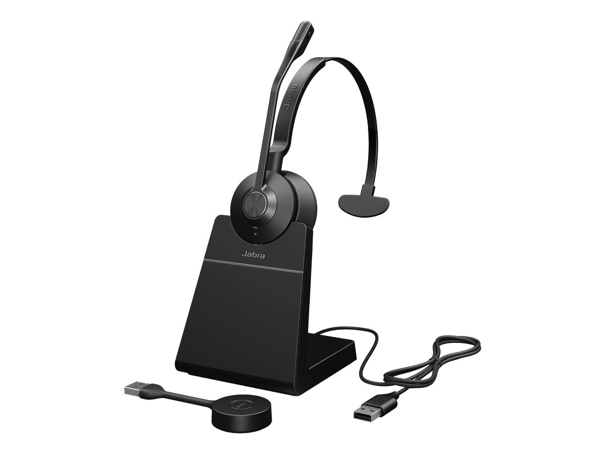 Jabra Engage 55 SE Casque Sans fil Arceau Bureau/Centre d'appels Noir