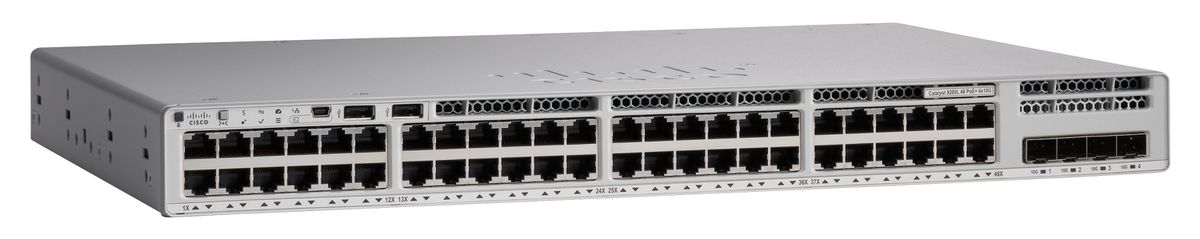 Cisco Catalyst 9200L Géré L3 Gigabit Ethernet (10/100/1000) Gris Connexion Ethernet, supportant l'alimentation via ce port (PoE)