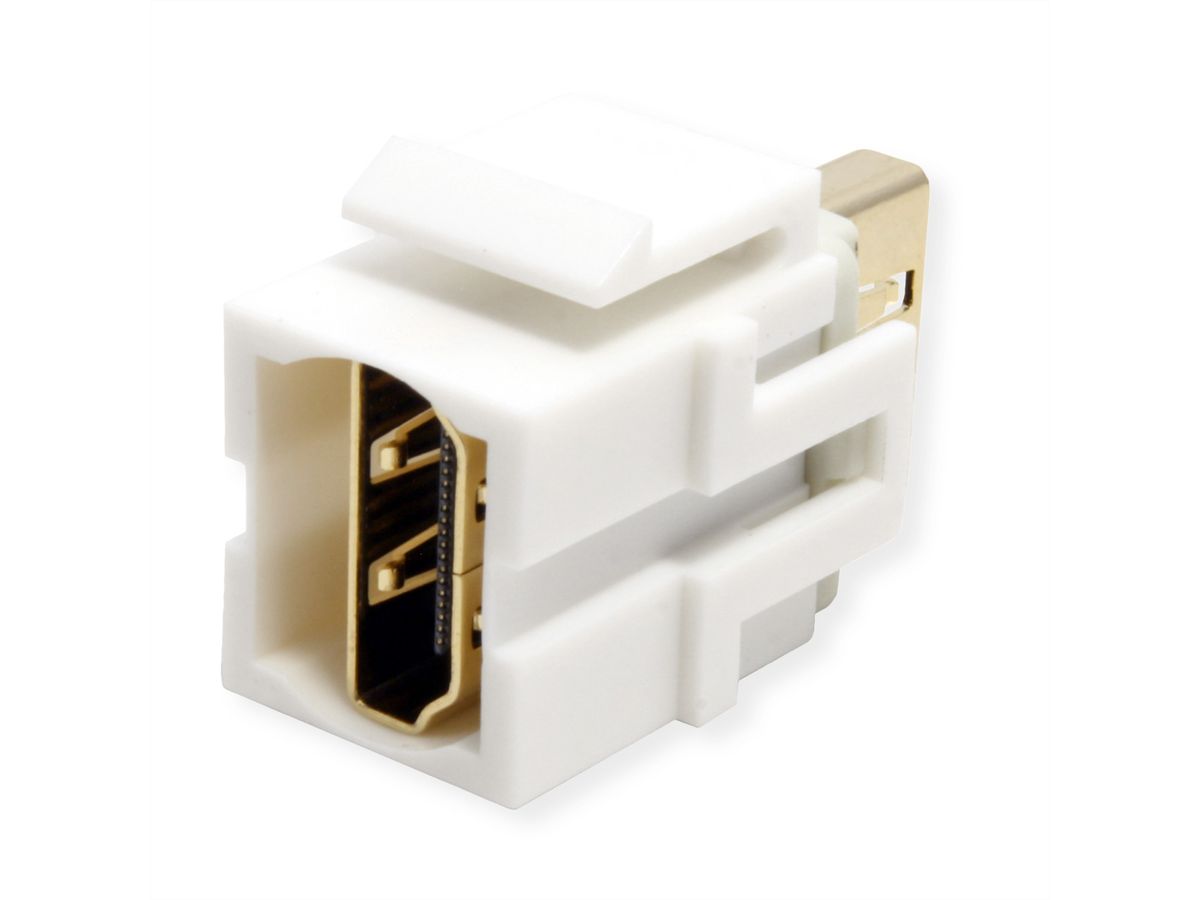 BACHMANN Module HDMI 2.0 Keystone femelle/femelle blanc