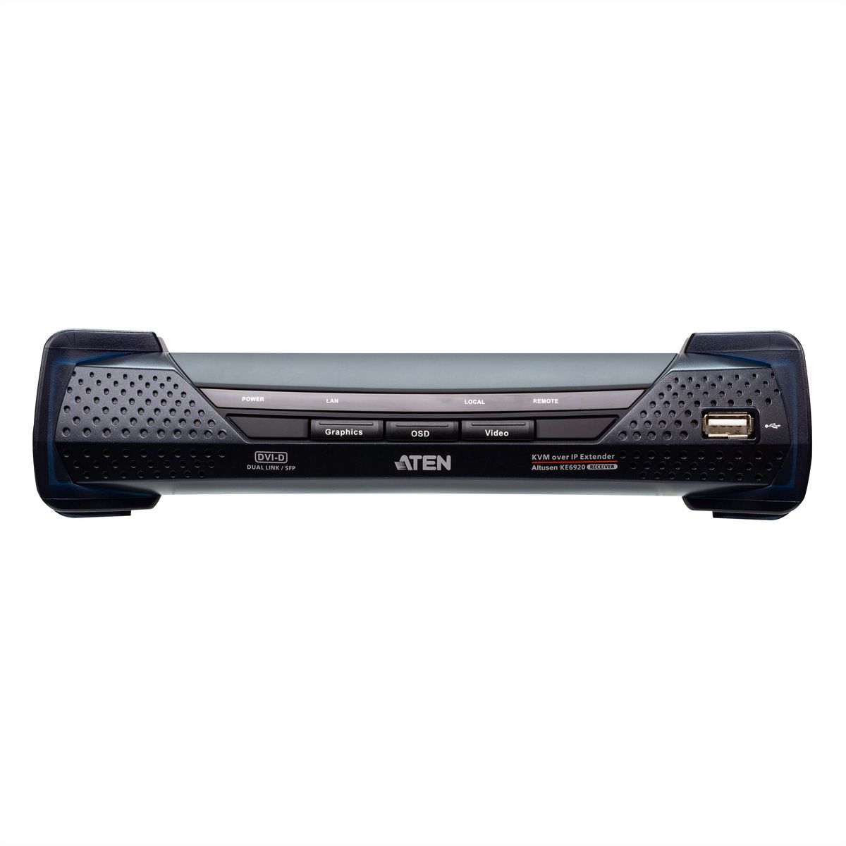 ATEN KE6920R Récepteur KVM 2K DVI-D Dual Link sur IP avec double SFP