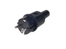 BACHMANN Fiche en caoutchouc plein, IP44, noire