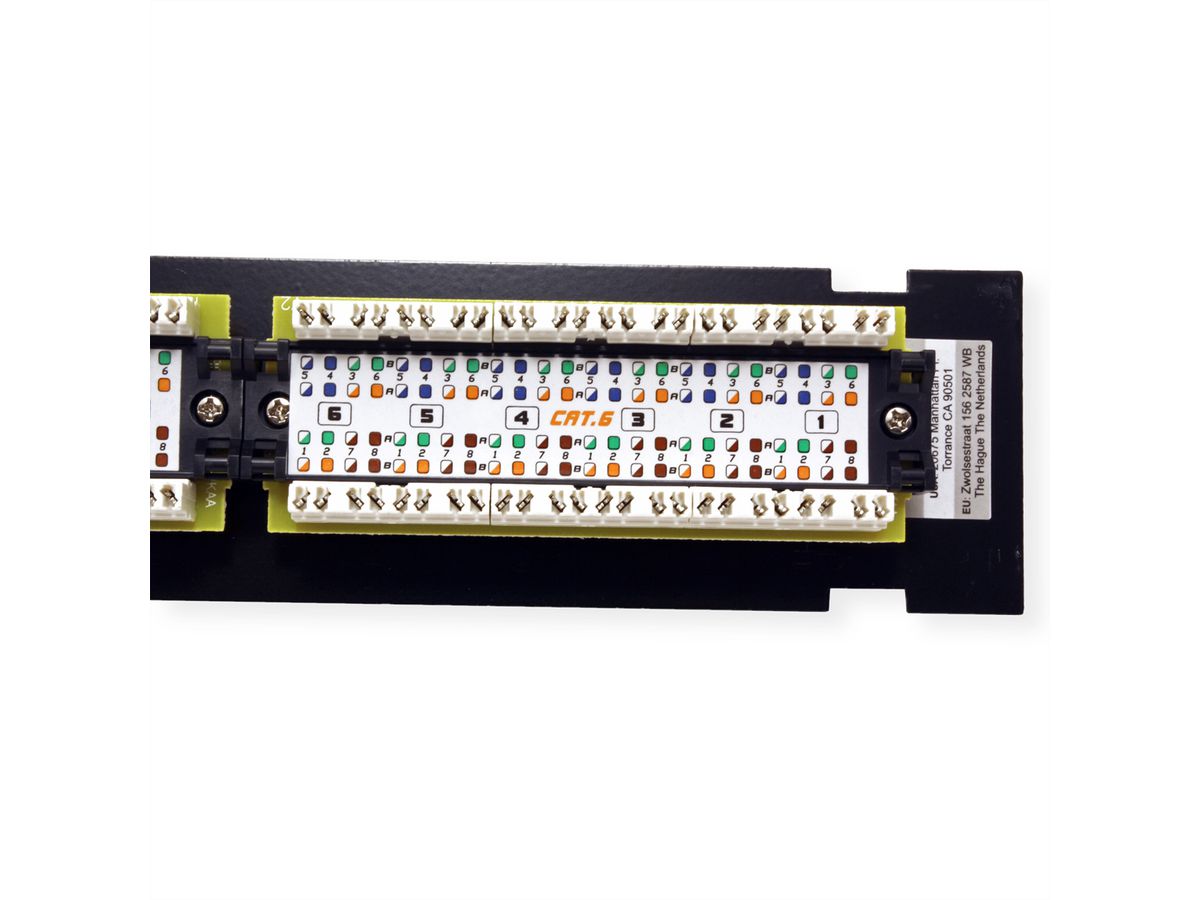 TRENDnet TC-P12C6V Tableau de connexion non blindé Cat6e à 12 ports et fixation murale