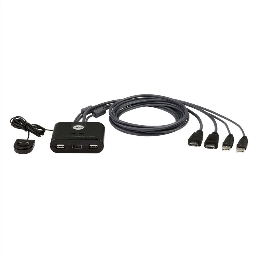 ATEN CS22HF Commutateur KVM câblé FHD HDMI à 2 ports