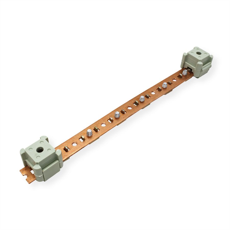 ROLINE Rail d'équipotentialité, 220mm, câble de mise à la terre