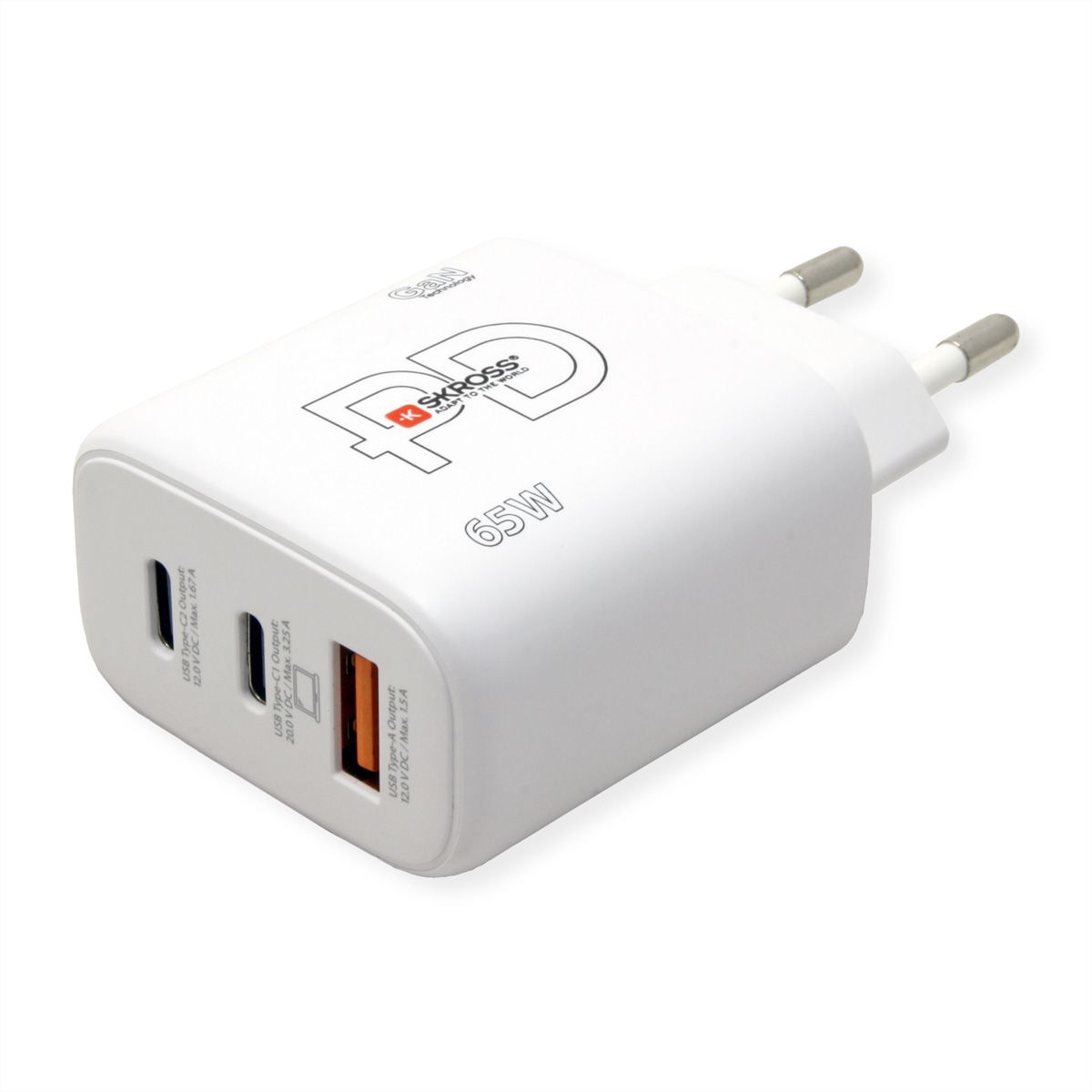 SKROSS Chargeur secteur 65 W PD EU