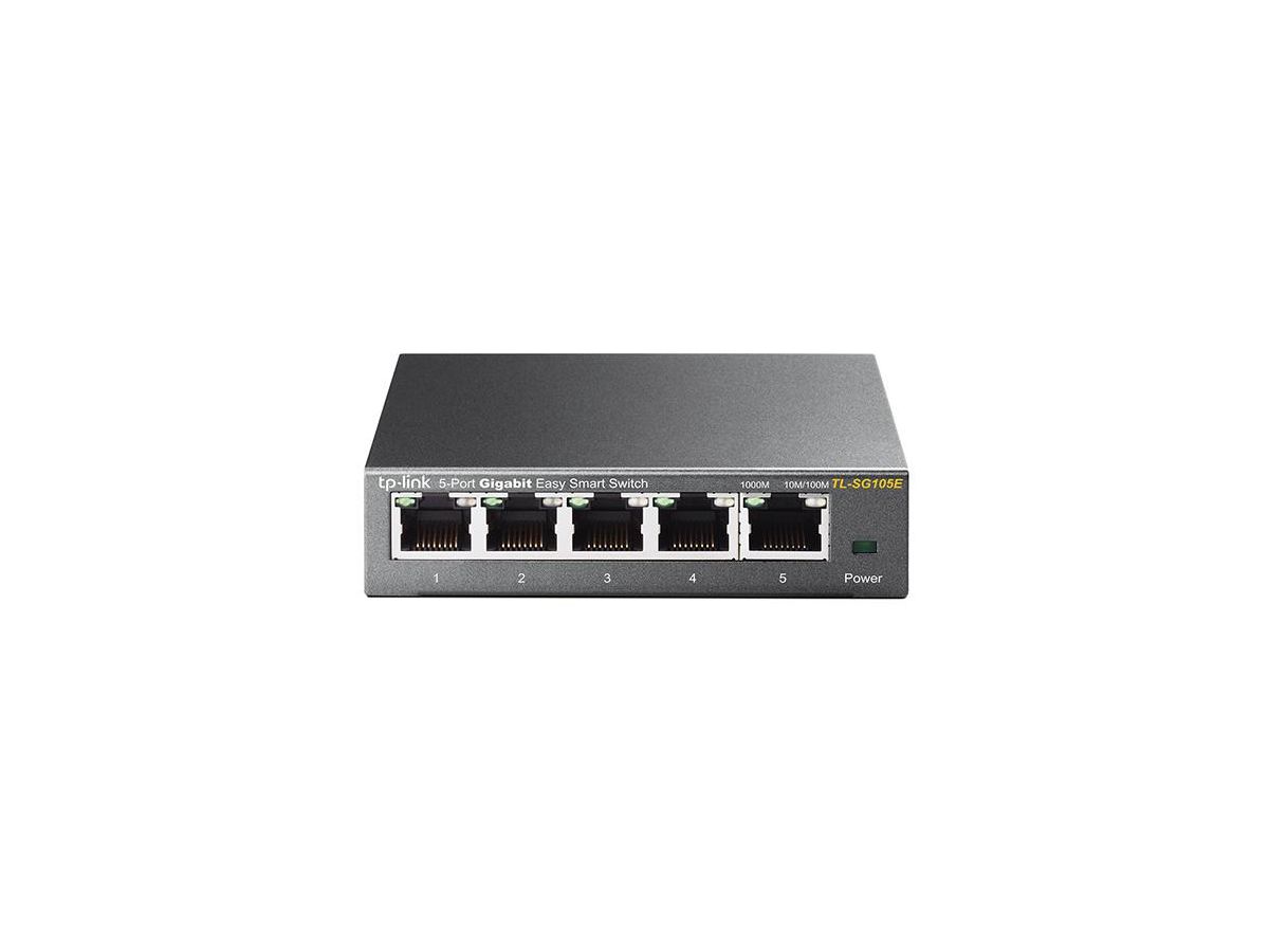 TP-Link TL-SG105E Non-géré L2 Gigabit Ethernet (10/100/1000) Noir