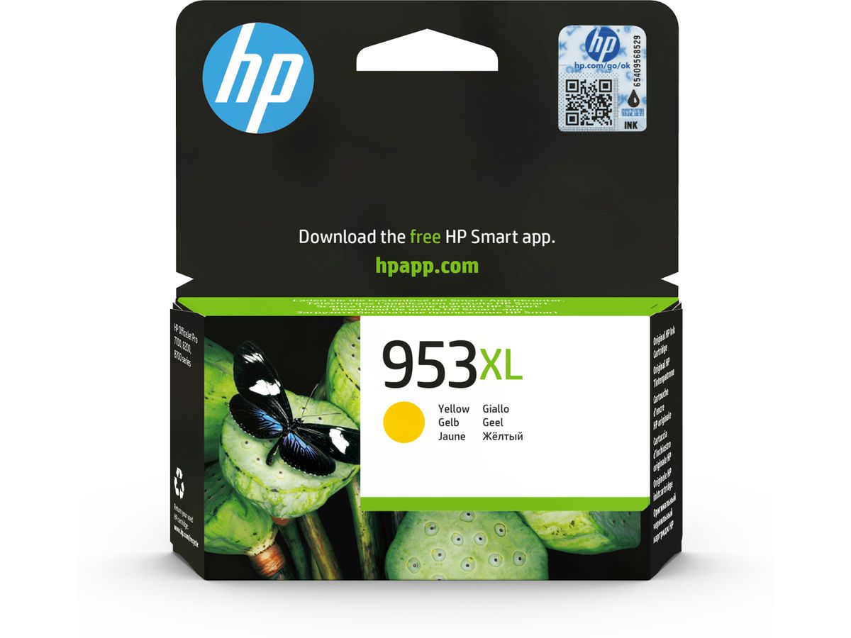 HP 953XL Cartouche d’encre jaune grande capacité authentique