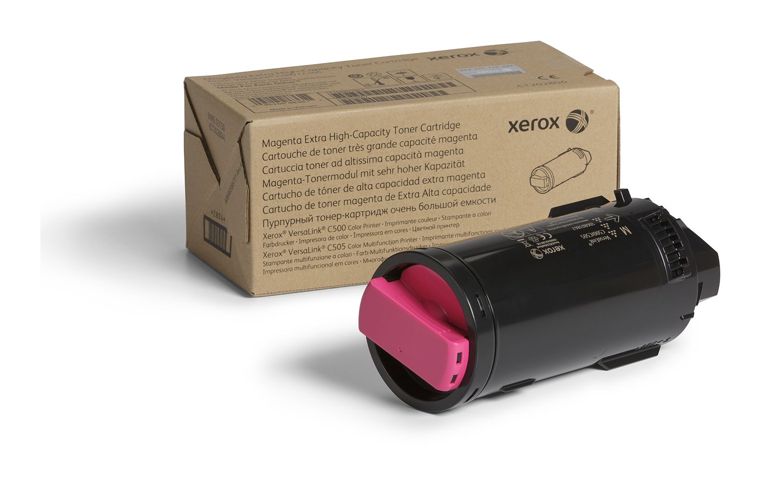 Xerox Cartouche de toner Magenta de Très haute capacité Imprimante couleur ® VersaLink® C500​/​multifonctions ® VersaLink® C505 (9000 pages) - 106R03874