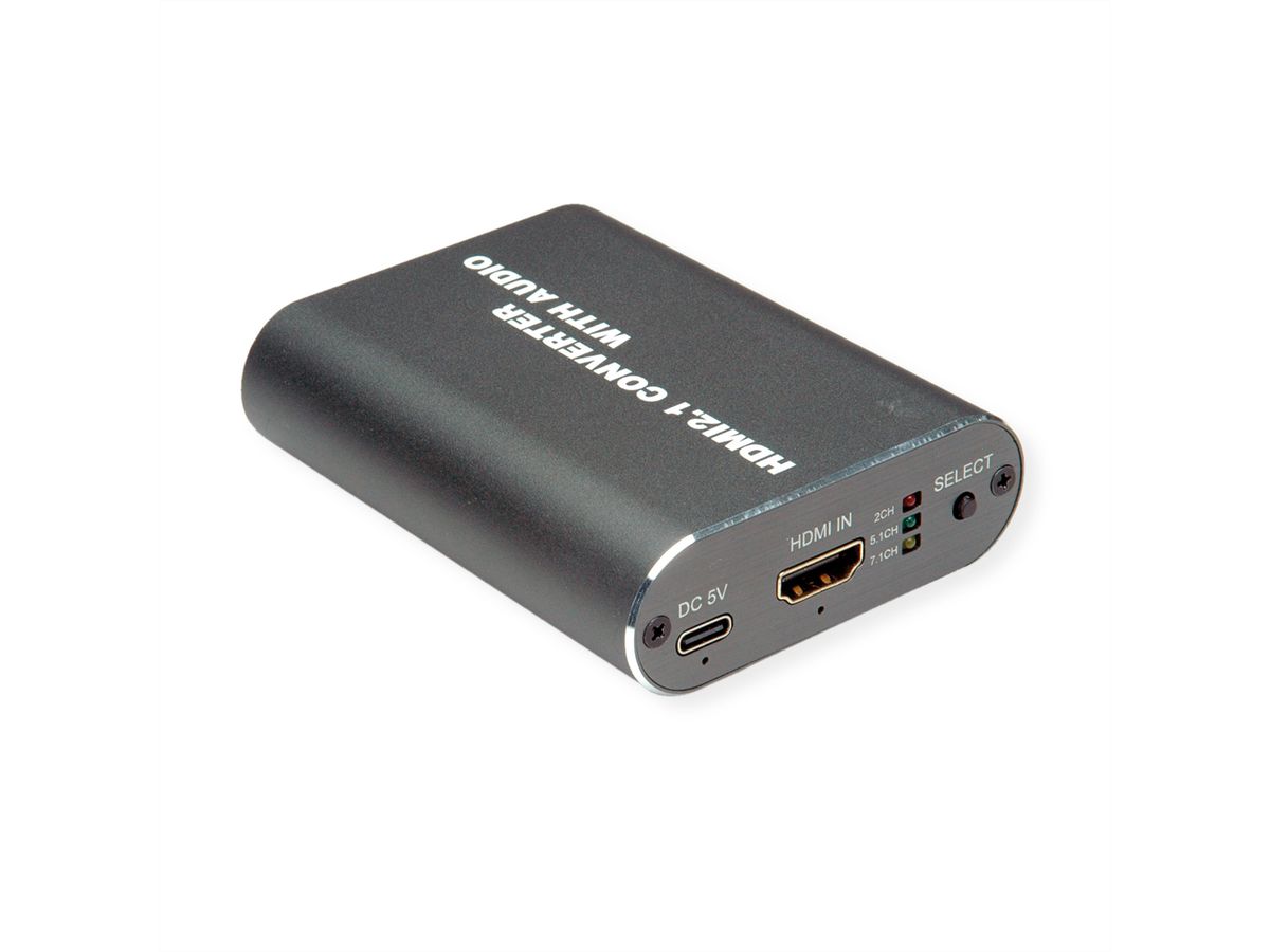 ROLINE Extracteur Audio HDMI 8K, LPCM 7.1