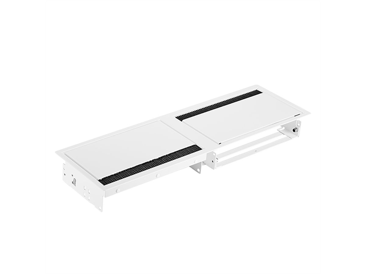 BACHMANN CONI DUO Cadre de montage 2x  small, blanc RAL9010