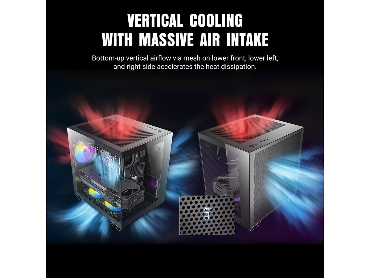 ANTEC CX60M ARGB Boîtier PC Mini Tour Micro-ATX, blanc