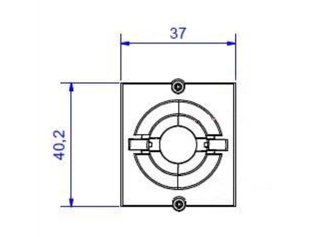 BACHMANN cadre 1xKBD Ø 11 mm