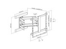 ROLINE PREMIUM Support mural pour écran LCD, jusqu'à 70 kg