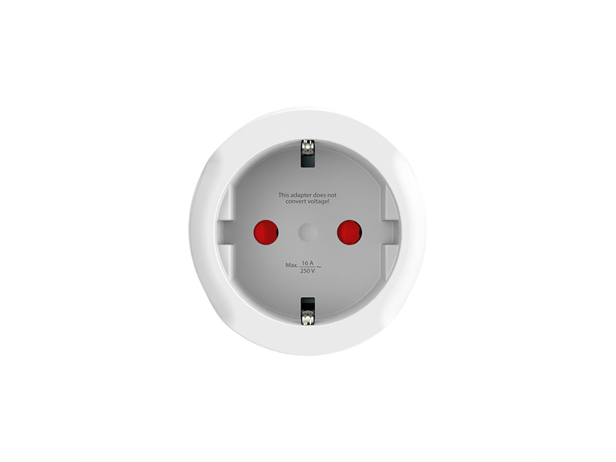 SKROSS Adaptateur de voyage Europe vers Suisse + Italie + Brésil, Pour appareils à 2 et 3 pôles (contact de protection ou prise Euro)