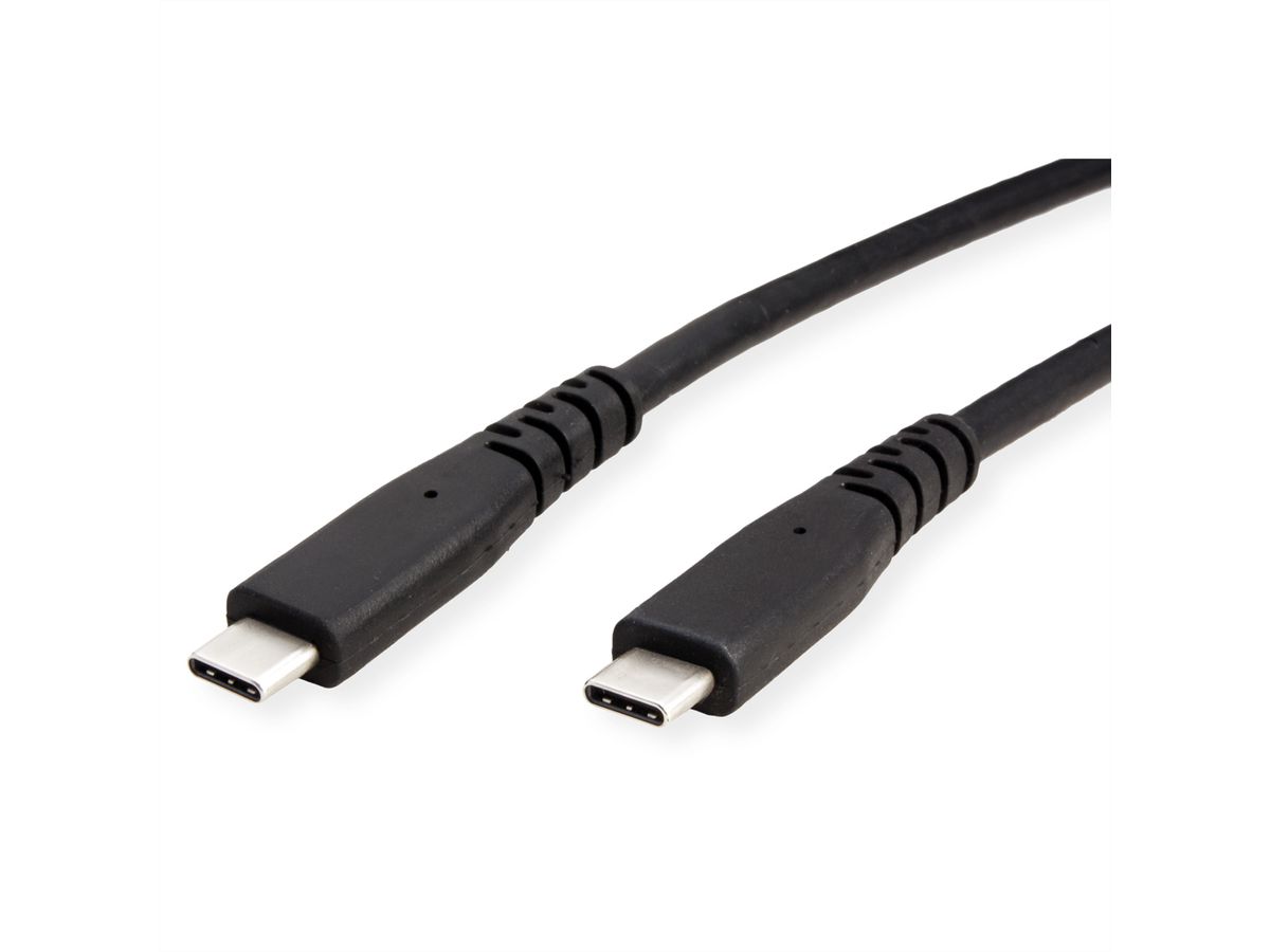 ROLINE Câble USB4 Gen2x2, C–C, M/M, 240W, noir, 3 m
