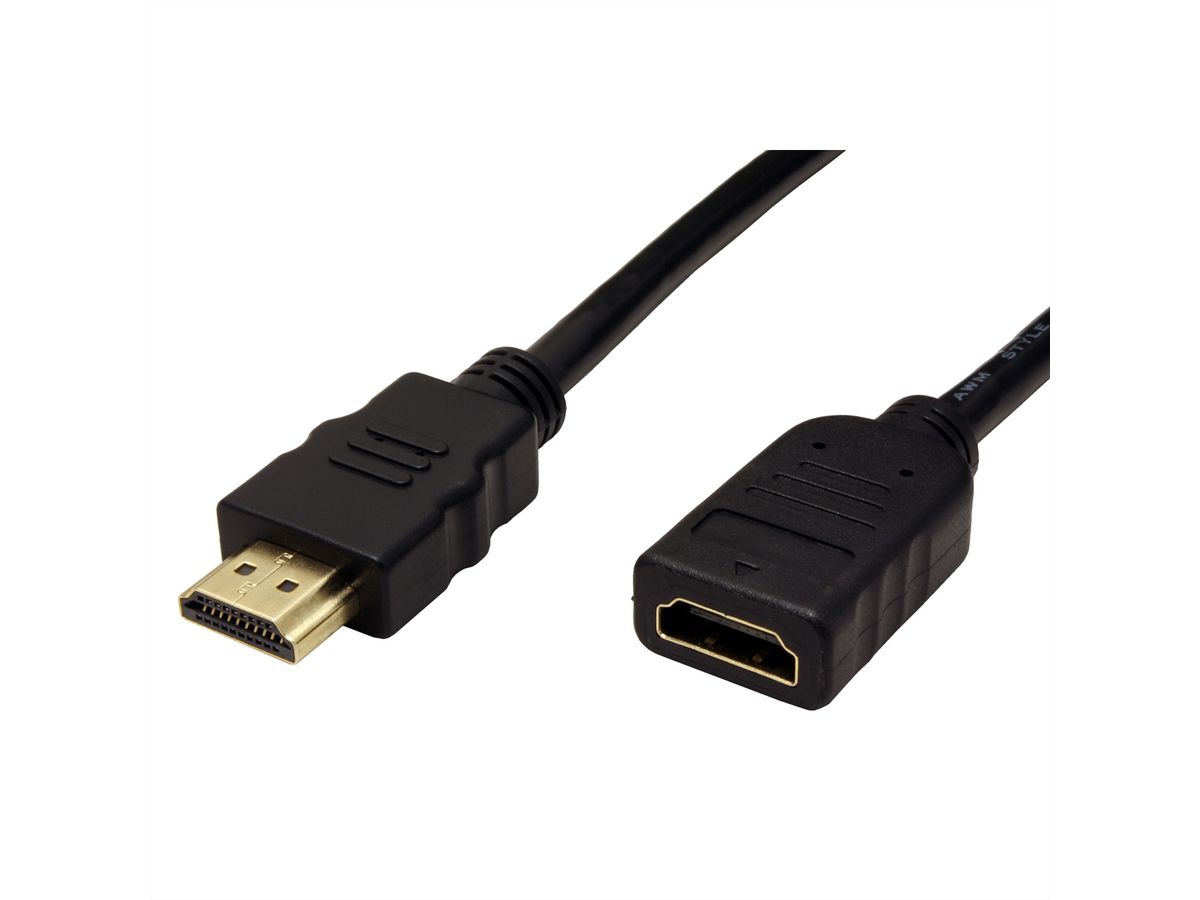 VALUE Câble HDMI High Speed avec Ethernet M/F, 3 m