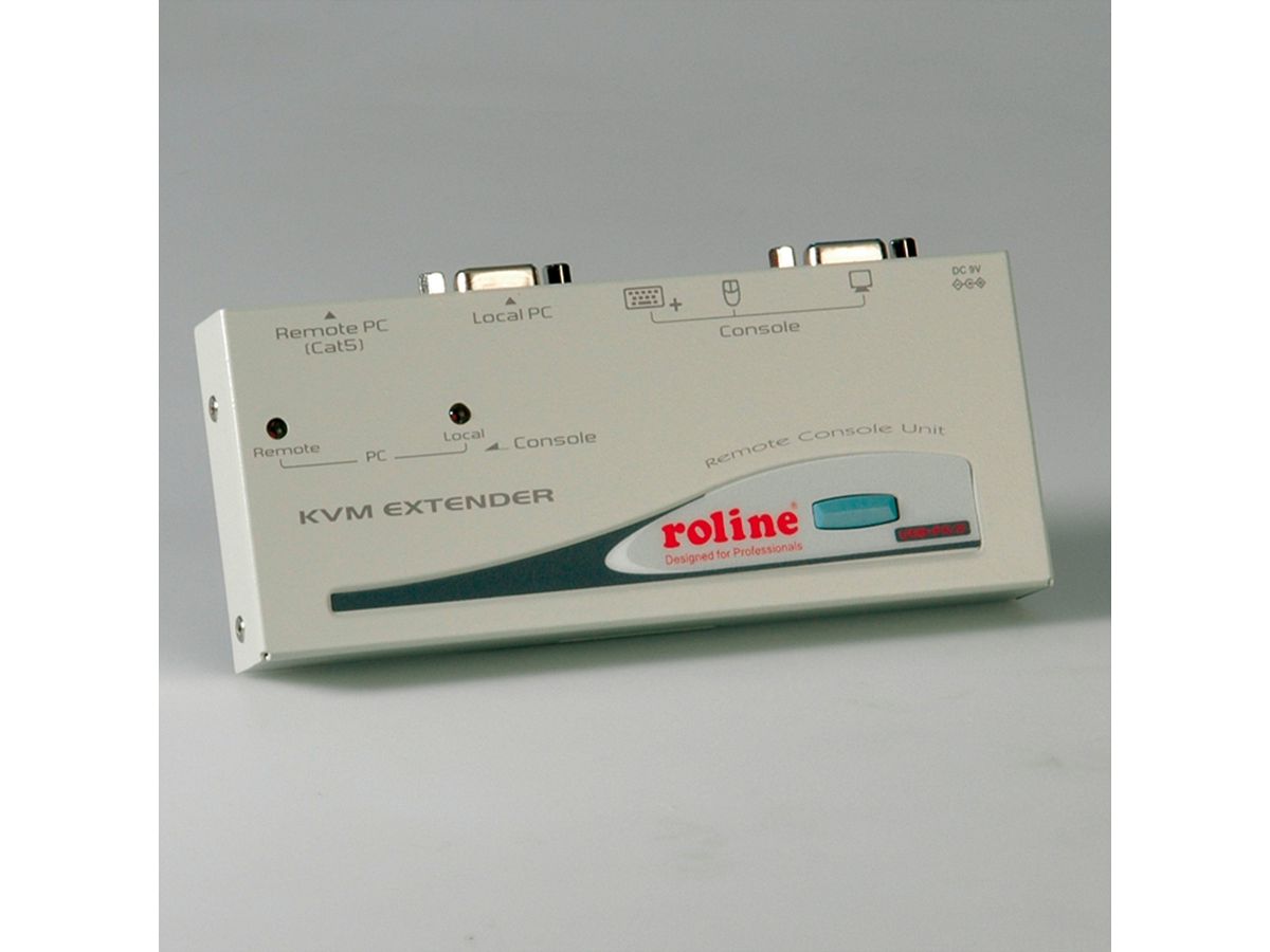 ROLINE Prolongateur Smart KVM via RJ-45, VGA, USB