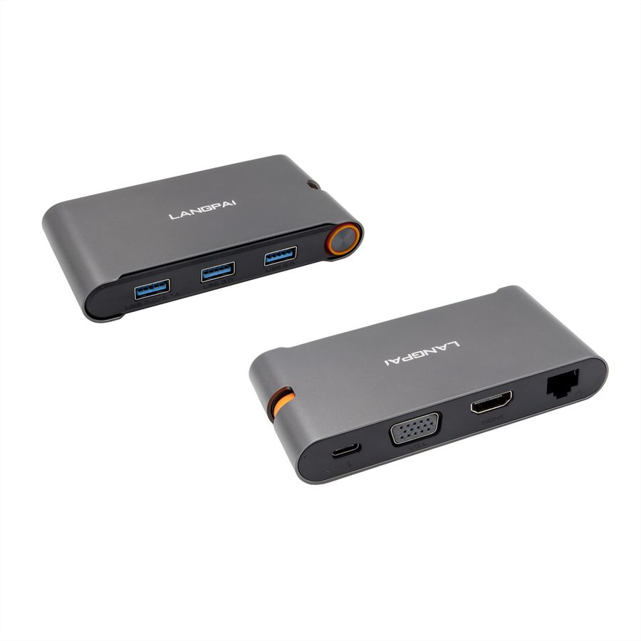 EXSYS EX-1198VS Hub à 7 ports USB 3.1 Gen1 C, adaptateur 12V/3A et câble USB C-C