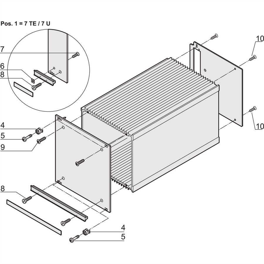 Vis à tête cylindrique de SCHROFF, fendue