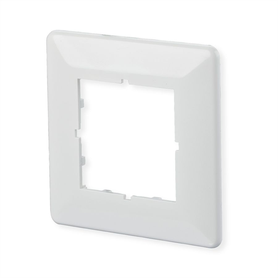 METZ CONNECT Plaque de recouvrement 80 x 80 mm blanc pur, E-DAT C6