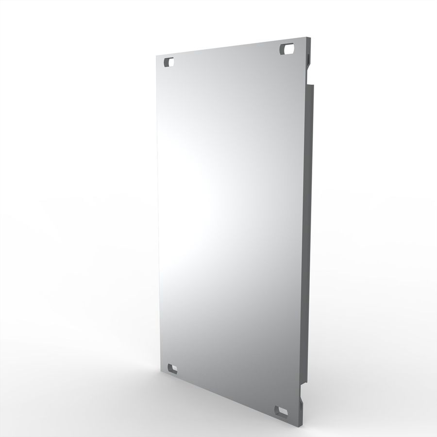 SCHROFF Face avant, profil en U, Refrofit Shielding, 3 U, 14 HP, 2,5 mm, alu, face avant anodisée, face arrière conductrice