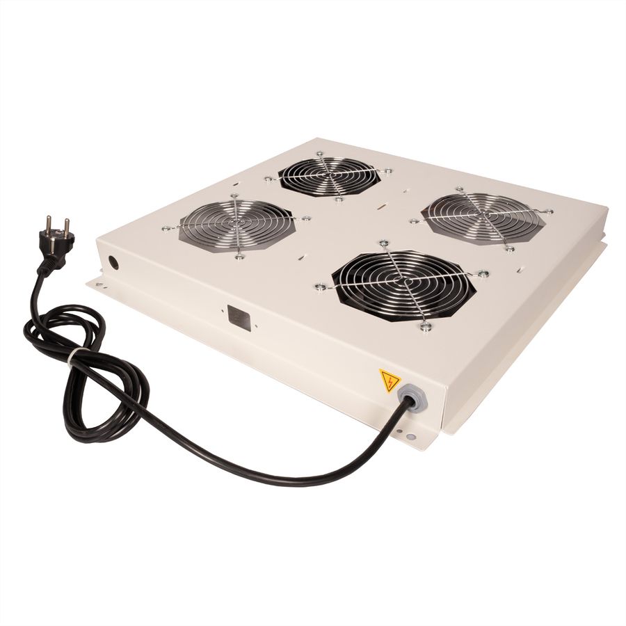 ROLINE 19" Unité de ventilation de toit, 2 ventilateurs, ON/OFF, gris