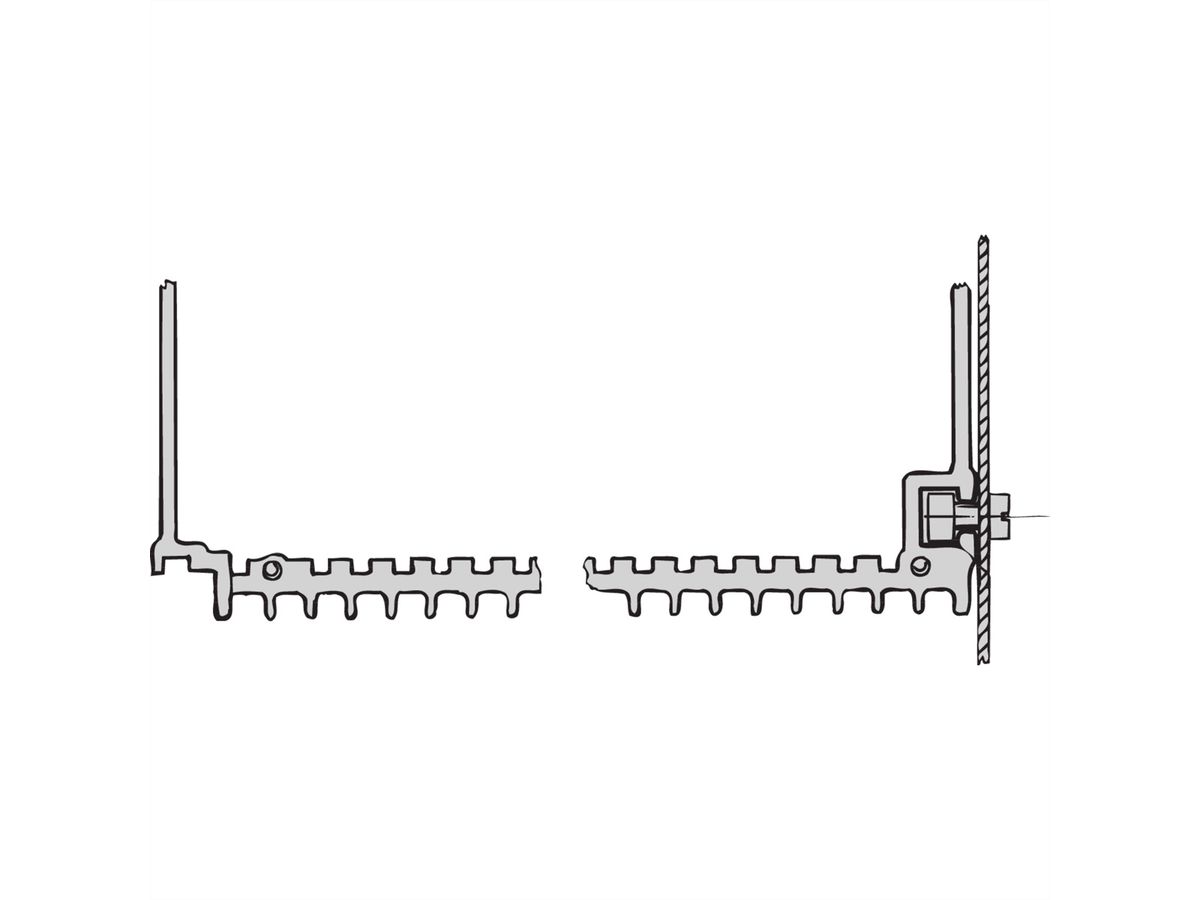 SCHROFF Unité enfichable de type cadre HF, écrou coulissant, M2.5, 100 pièces