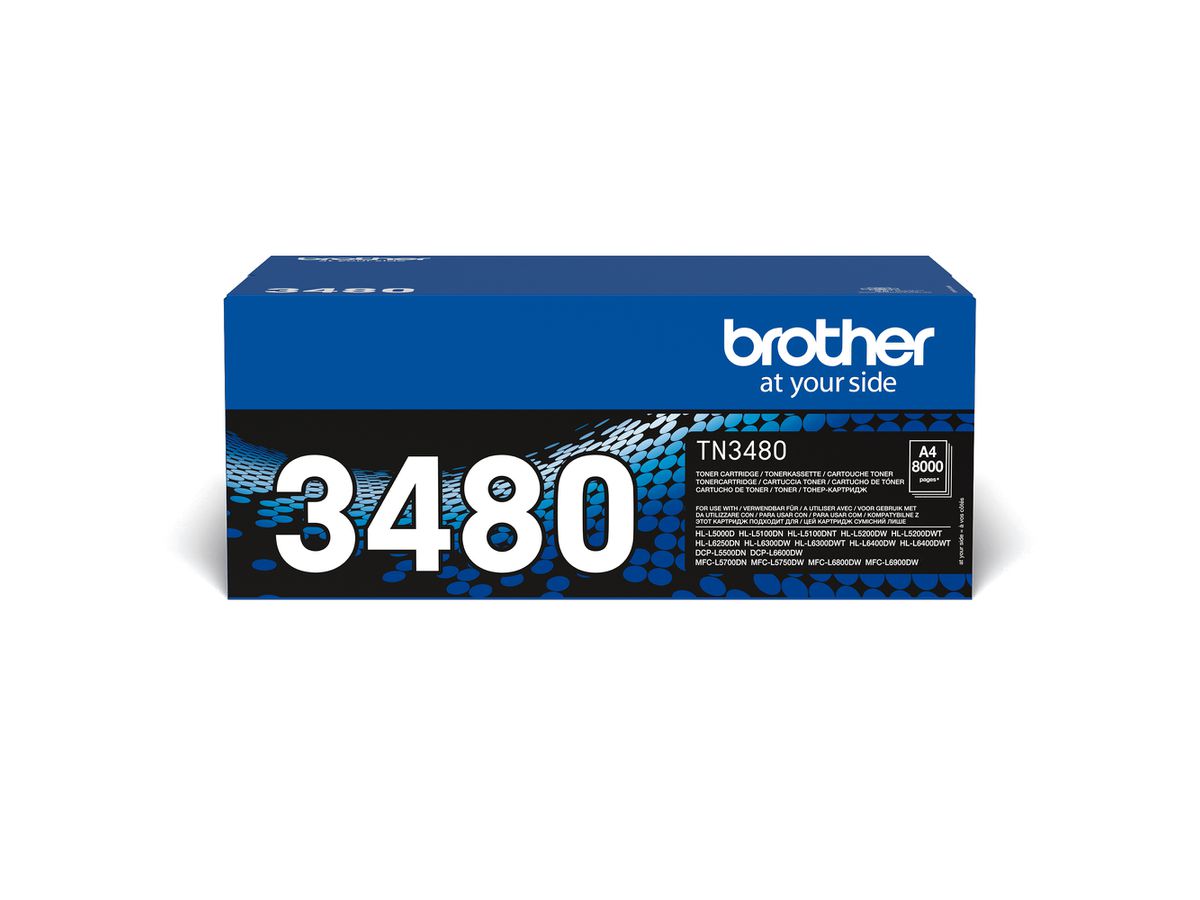 Brother Cartouche de toner TN-3480 originale – Noir