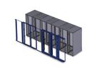 Cache de séparation d'air SCHROFF, kit de face avant, pour largeur d'armoire 800 mm, avec doigts de câble