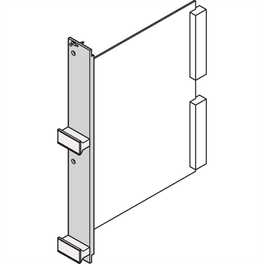 SCHROFF Unité enfichable, face avant, non blindée, pour poignée trapézoïdale statique, 6 U, 7 CV, 2,5 mm, alu, anodisé avant, conducteur arrière
