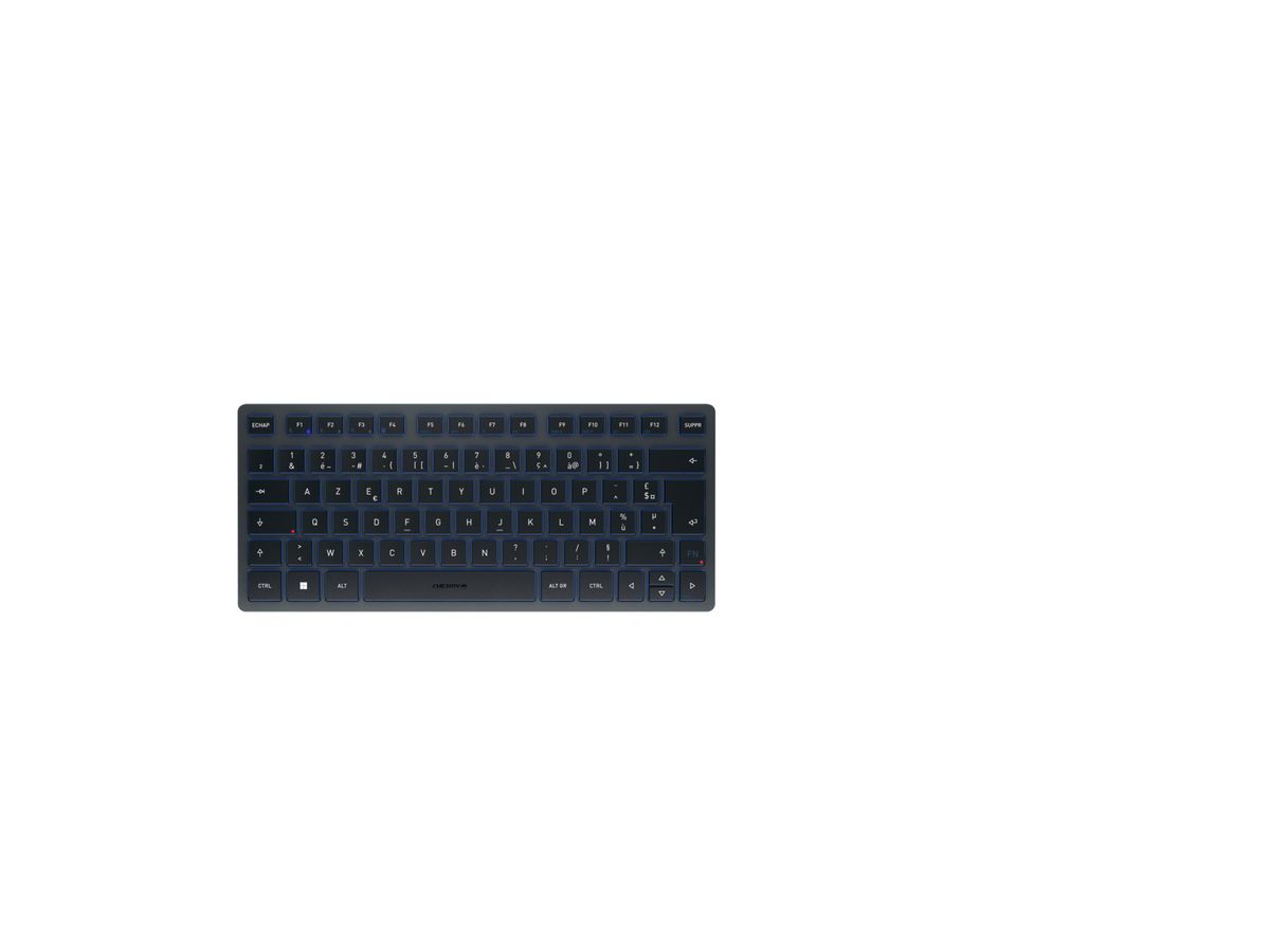 CHERRY KW 7100 MINI BT Clavier Bluetooth AZERTY bleu