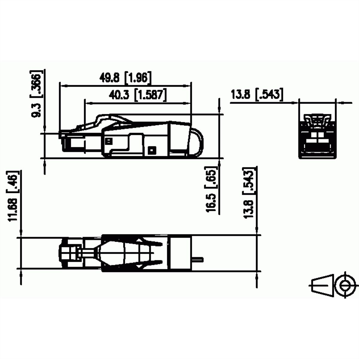 BTR C6A RJ45 field plug pro