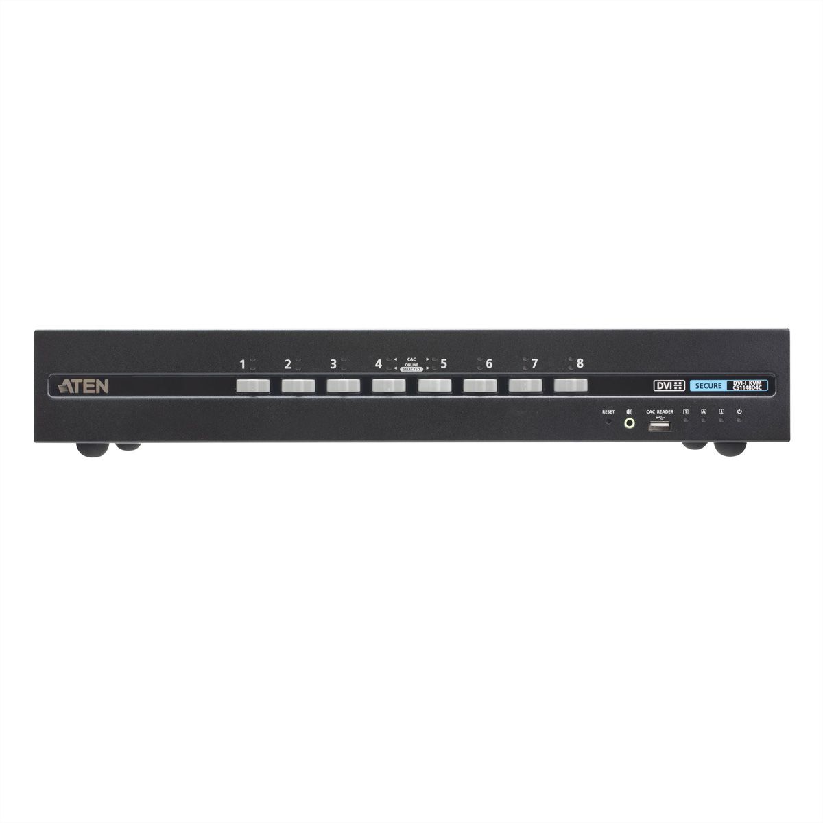 ATEN CS1148D4C Commutateur KVM sécurisé à double écran DVI 8 ports USB avec CAC