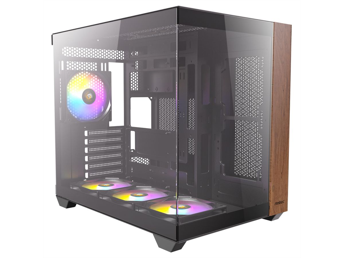 ANTEC CX800 ARGB_B Wood Boîtier PC Midi Tower Black ATX