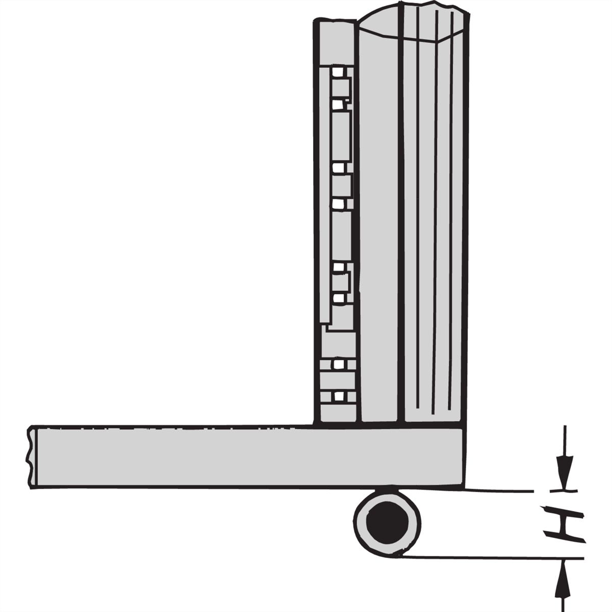 SCHROFF Eurorack Roulette, 400 kg, 110 mm de hauteur