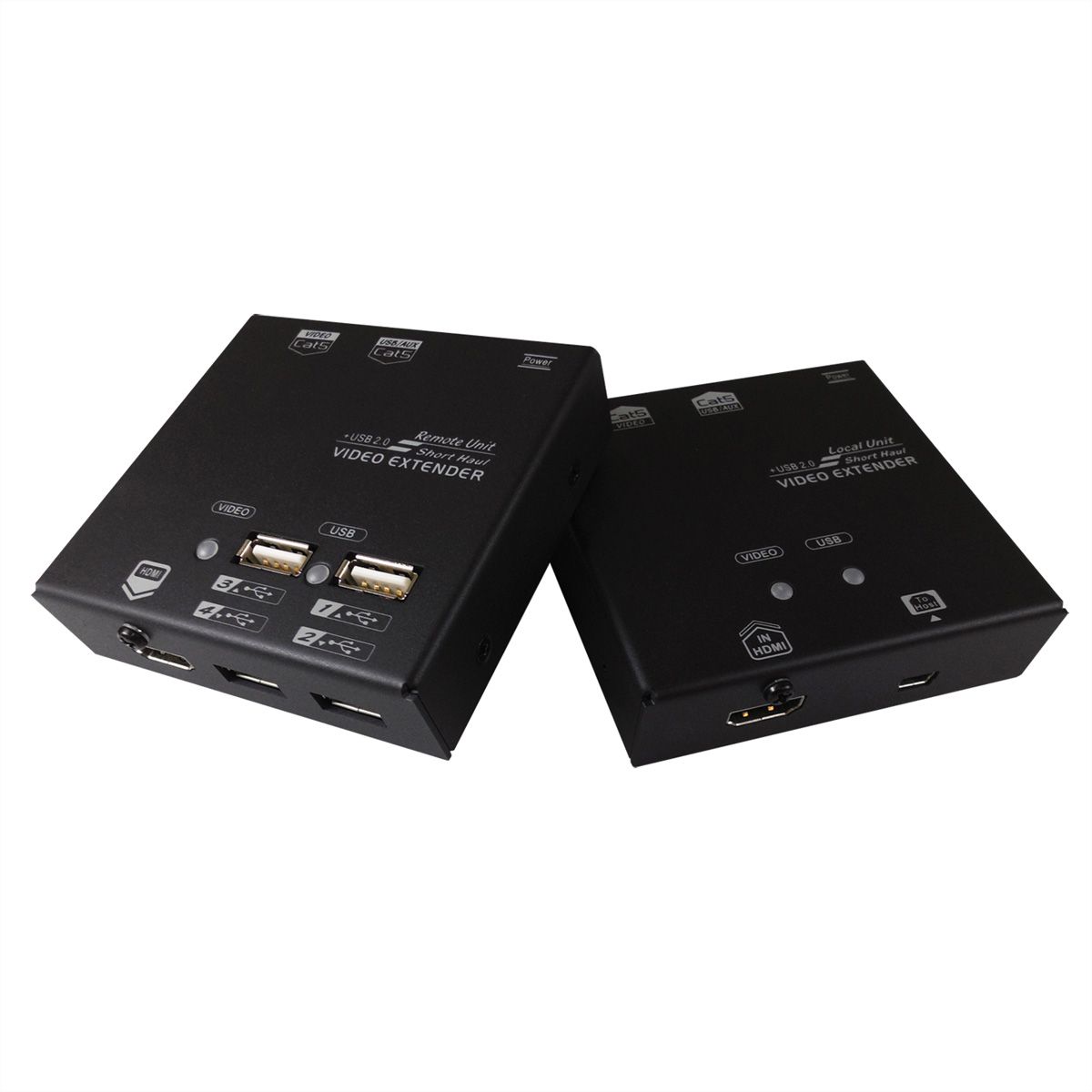VALUE Prolongateur KVM via Cat.5e/6, HDMI, 4x USB, 60 m