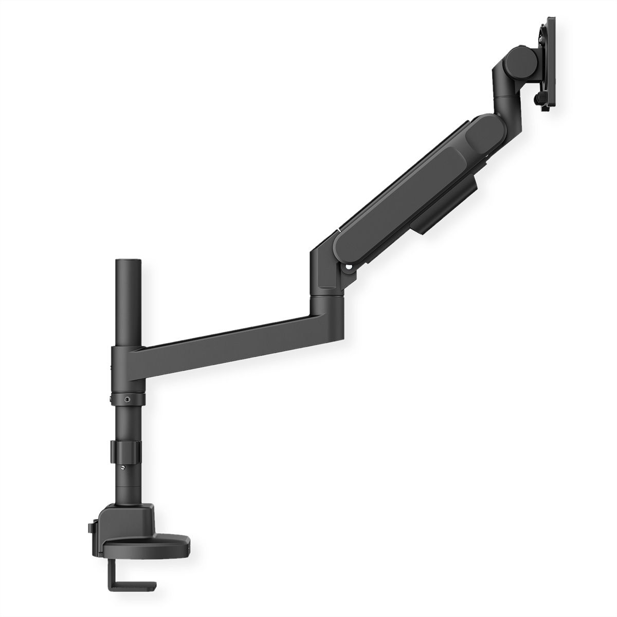 ROLINE Support LCD lourd, montage sur bureau, 4 articulations, jusqu'à 22/27 kg, noir