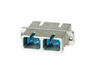 TELEGÄRTNER Coupleur SC Duplex, Singlemode et Multimode, Manchon en céramique, boîtier en métal, gris