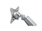ROLINE Support double LCD, fixation sur bureau, vérin à gaz, 5 articulations, 17-23", jusqu'à 2x 9 kg, argent
