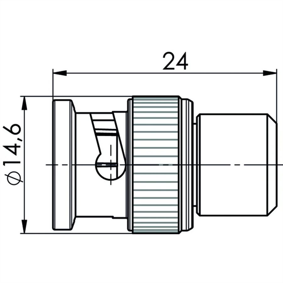 TELEGÄRTNER Résistance de terminaison BNC 50 Ohm