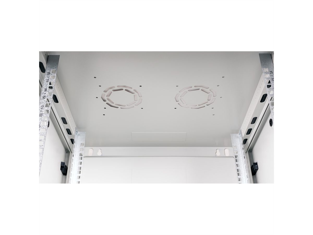 ROLINE 19" Boîtier mural Basic Plus 9U, 600x600 LxP gris
