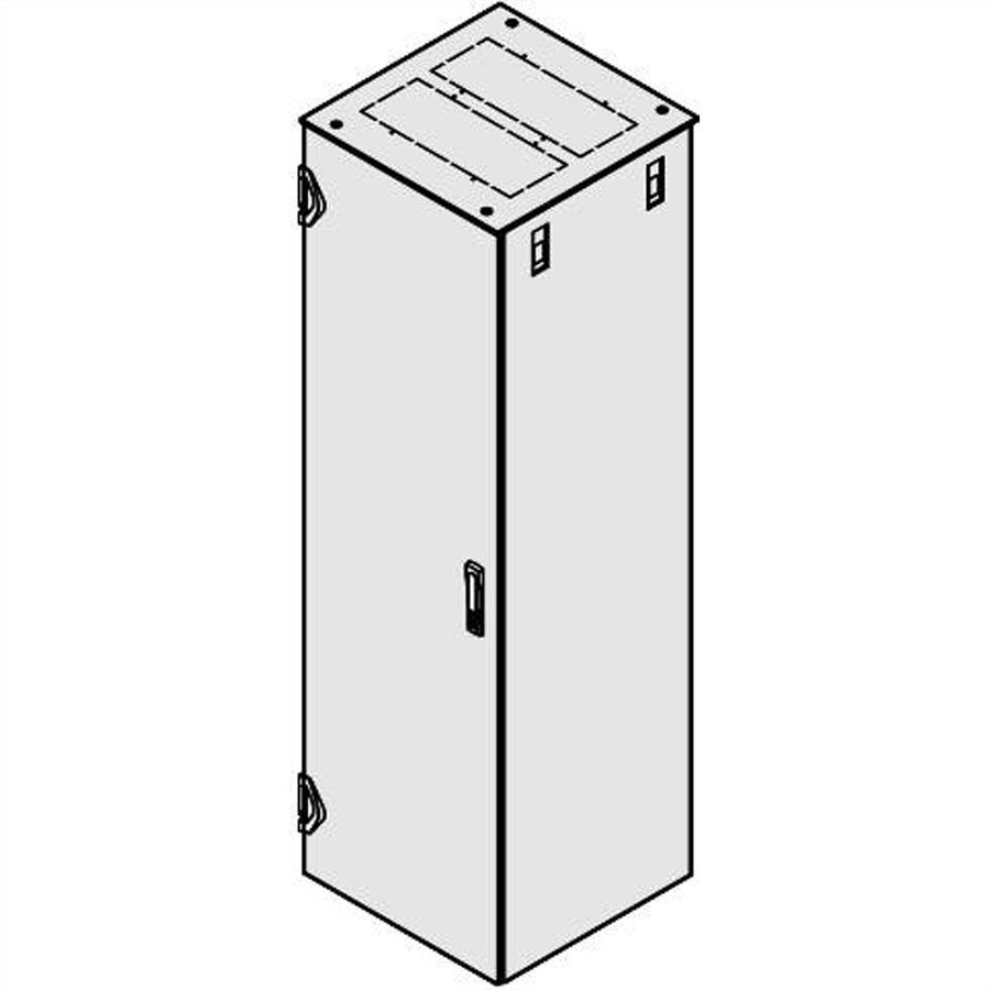Capot supérieur plat Varistar SCHROFF avec zones de découpe, RAL 7021, 600W 1200D